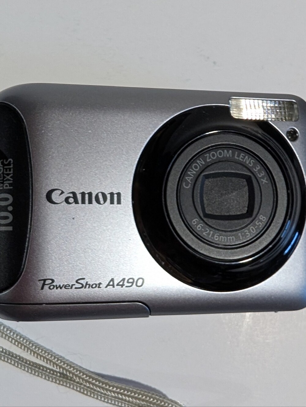 Canon Powershot A490 Digital Camera Tested And Works Silver 10MP